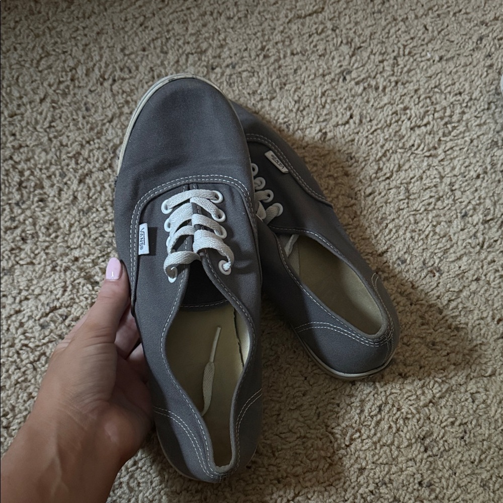 Vans Gray Canvas Sneakers